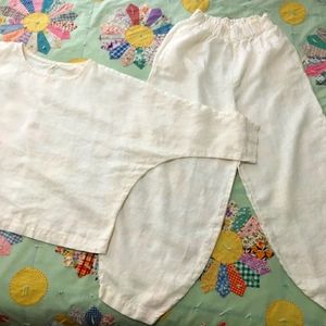 100% Linen Pajama ajama Set